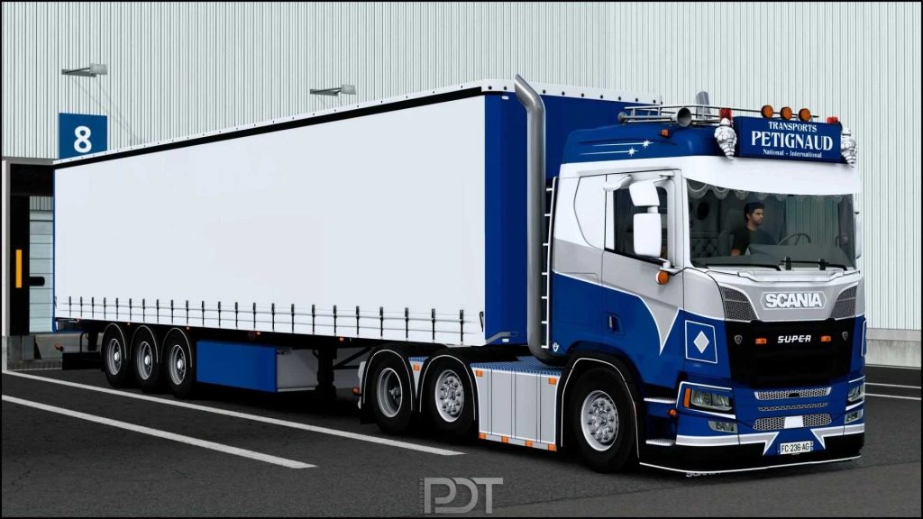 Scania R580 Petignaud Naczepa Pacton V1 49 ETS2 ETS2 Mody ATS Mod