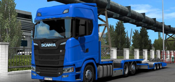 Scania R1 Highline z AO/maską świetlną/wnętrze 1.42 ETS2 - ETS2 Mody ...