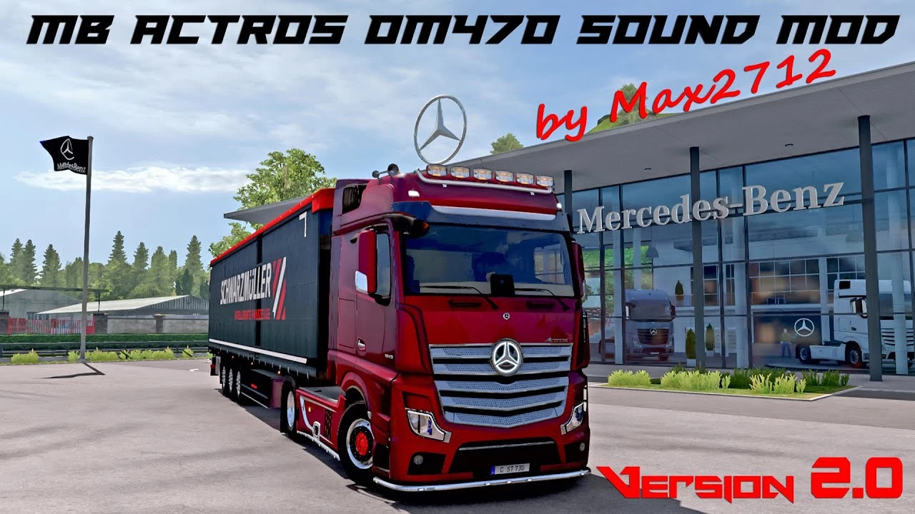 Mod dźwiękowy Mercedes Actros MP4 / MP5 OM470 autorstwa