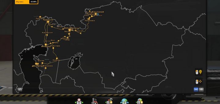 Карта rus map для ets 2