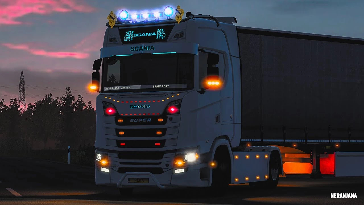 Pakiet świateł Scania Mega i dodatkowe oświetlenie 1.40