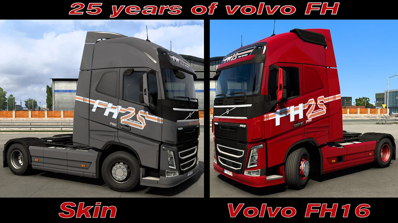 25 lat skórki Volvo FH v1.0 ETS2 ETS2 Mody ATS Mod