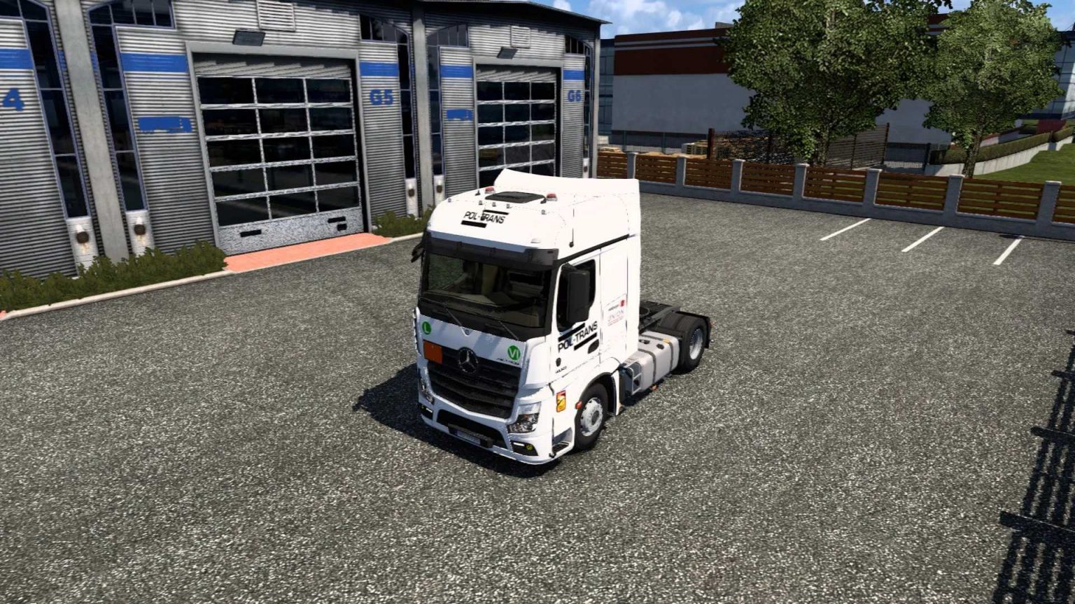 Skórka Dotec Mercedes Actros Mp4-poltrans 1.49 Ets2 - Ets2 Mody 