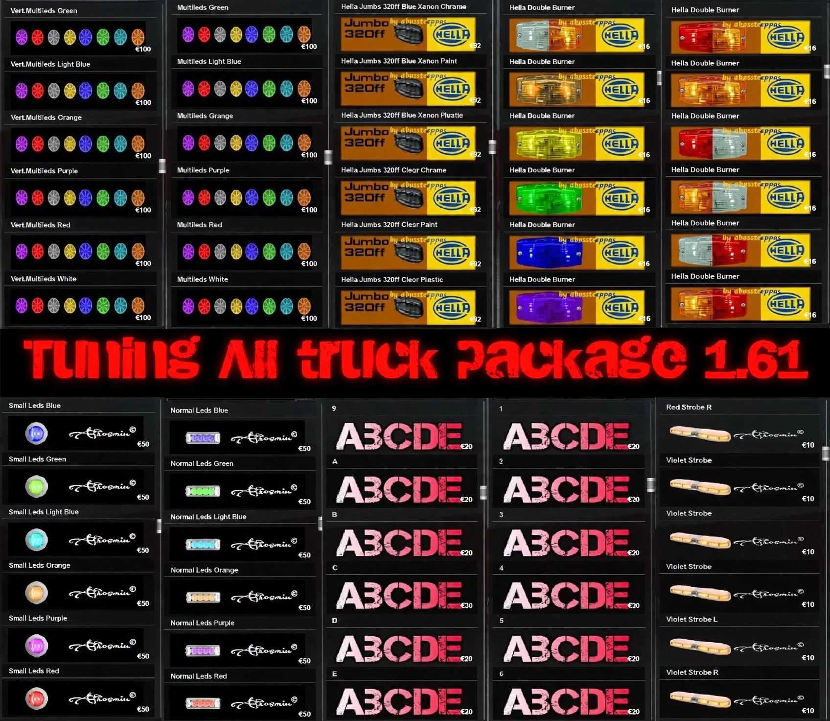 Pakiet tuningowy All Truck v1.61 ETS2