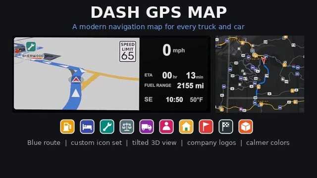 Mapa Dash GPS v1.0 ATS