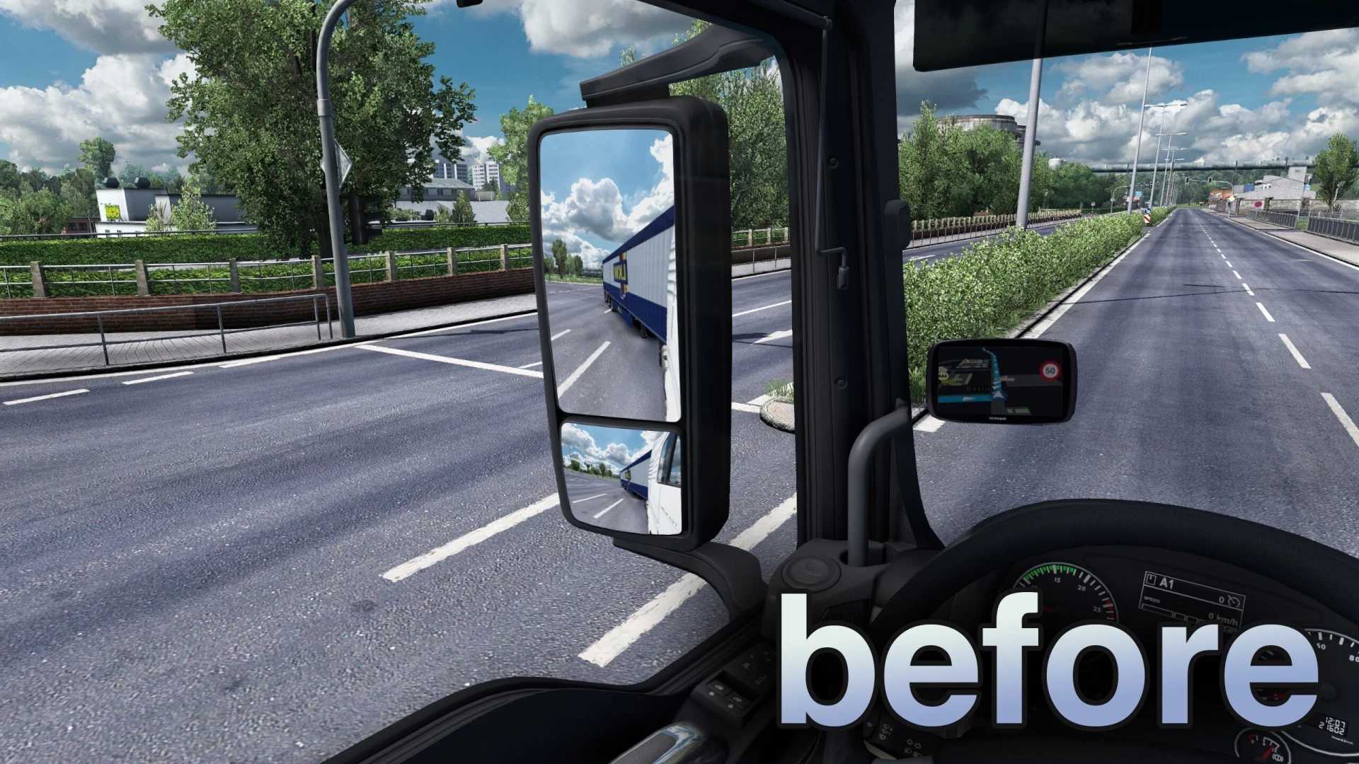 Prawdziwe lustro FOV v1.61 ETS2