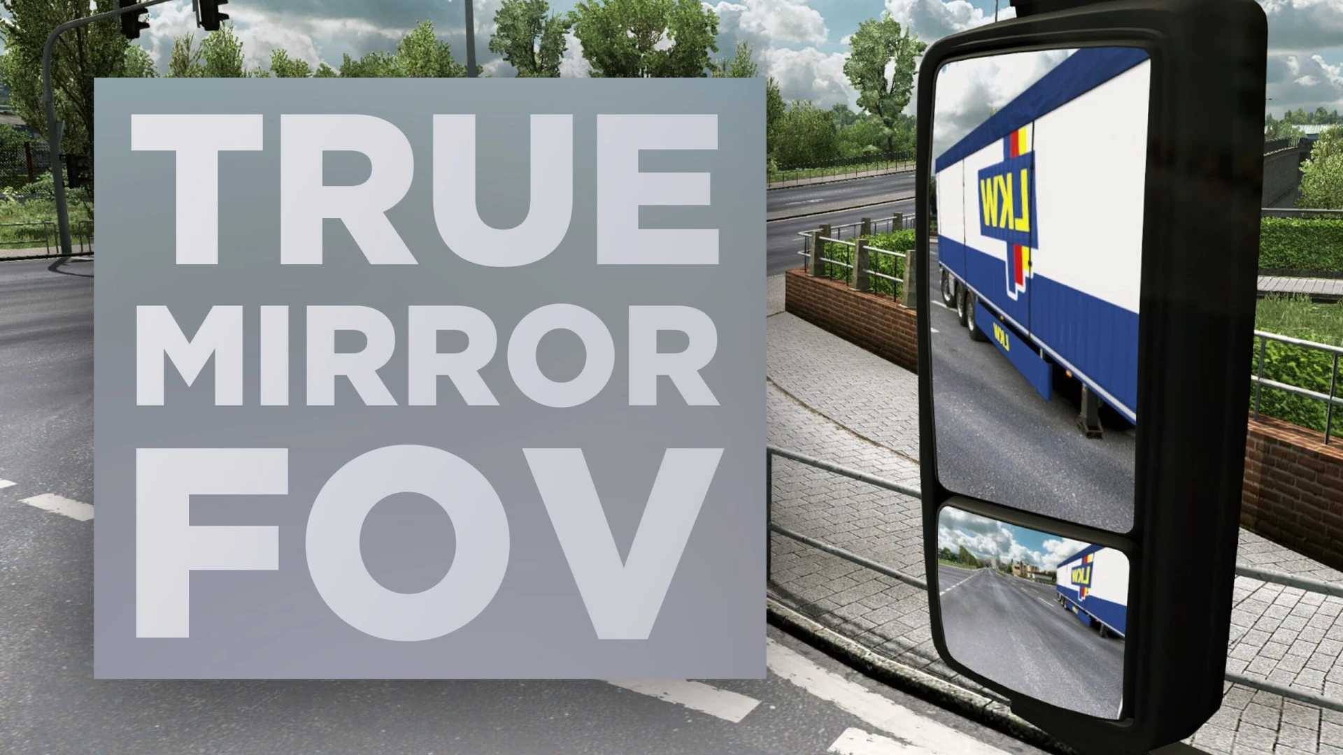 Prawdziwe lustro FOV v1.61 ETS2 thumbnail 2