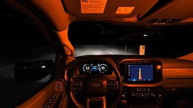 Road Trip Ford Neon Orange Cabin Light v1.0 ATS